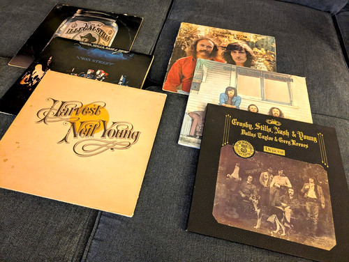 Neil young csny vinyl - /, lot