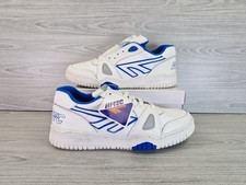Retro Y2K Hi-Tec Pro Tennis Mens White/Blue Sneaker Shoes Size UK 11 EU 45