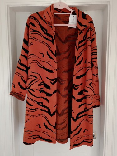 Coatigan orange edge - dk, orange,