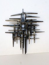 Welded Metal Sculpture Post