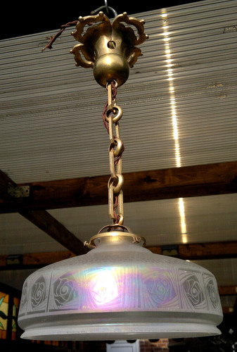 Antique art nouveau iridescent - art,
