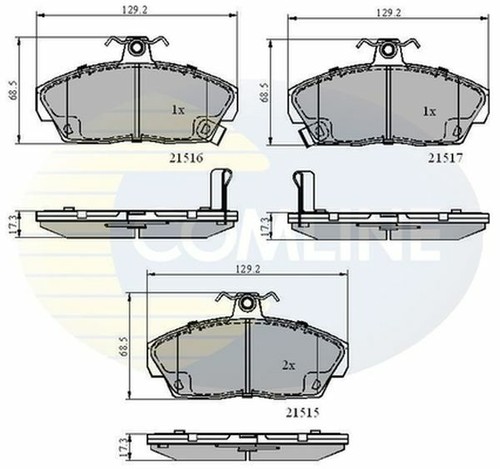 Front brake pads for rover - brake,