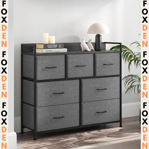 Black large chest drawers 7 - large,