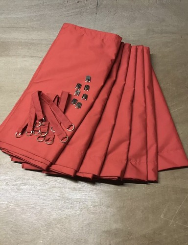 Camper van curtains red - vw,