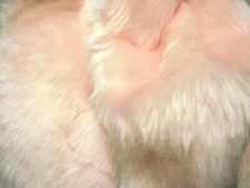 Plain Fun Faux Fur Fabric Material PALE PINK