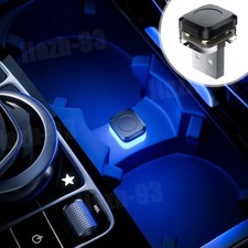 1x Mini USB Blue LED Car