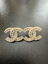 Chanel CC Link Earrings Studs