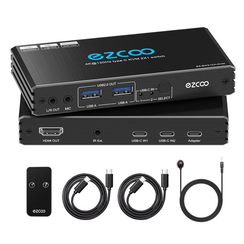 Usb kvm switch port hdmi - usb-c,