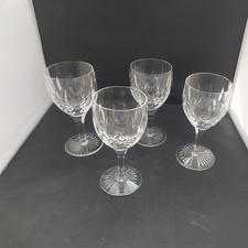  Stuart Crystal~ Glencoe ~ Wine Glasses X 4 - 5 3/4" tall 