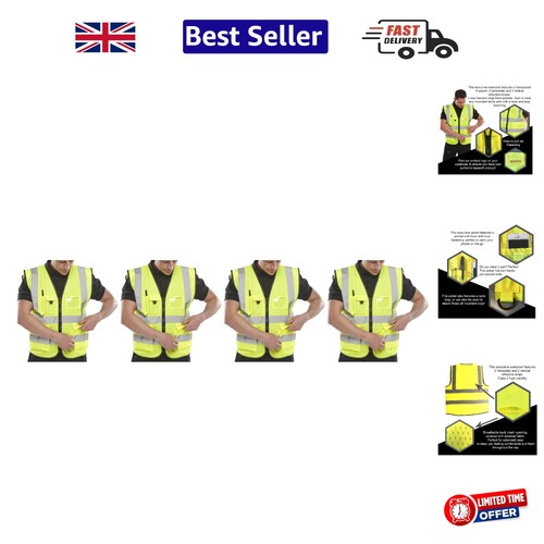 Reflective yellow gilet - reflective,