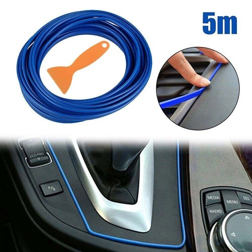 Car interior decor - 5m, blue