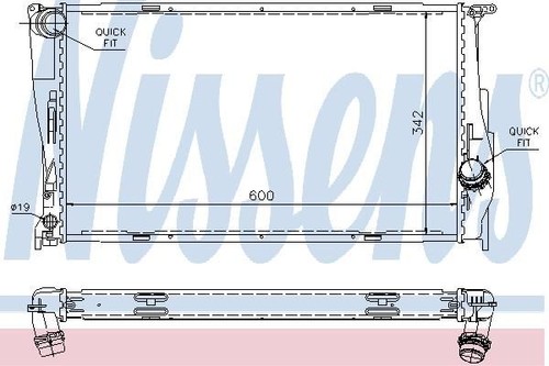 Nissens radiator for bmw - for, i