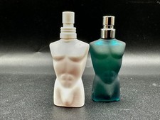 Set of 2 Jean Paul Gaultier Men’s Miniatures  Le Male Blue & White Torso Bottle