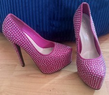 Women's High Heel Pink Shoes