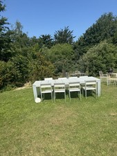 Gandia Blasco White Garden Table 8 Seater