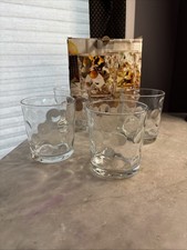 WENDY BELLISIMO NIB-Pasabahe Mirage Double Old Fashioned Tumbler Glasses Set-4
