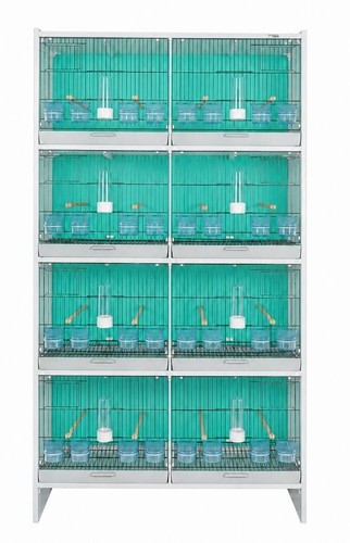Double breeding cage white - double,