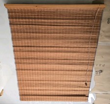 Laura Ashley Splitwood Roman Blind Brown Edge Braid. No Brackets. 