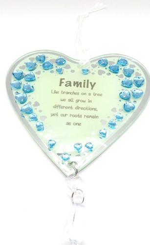 Family heart wall plaque - family,