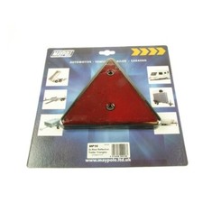 MAYPOLE - 2x Red Triangle Reflector MP016 - Screw On - Caravan / Trailer (MP16)