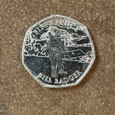 2020 BILL BADGER FROM RUPERT THE BEAR ISLE OF MAN 50p COIN