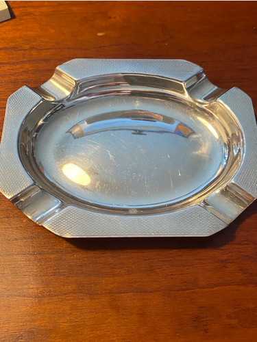 Solid silver ashtray - solid,