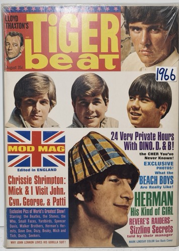 Tiger beat magazine august - tiger,