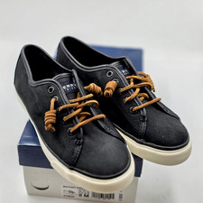 Sperry Women's Top-Sider Seacoast Casual Shoe Size 5.5 Black/Tan STS95549 