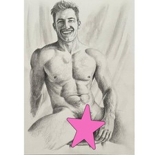 Original Graphite Nude Male