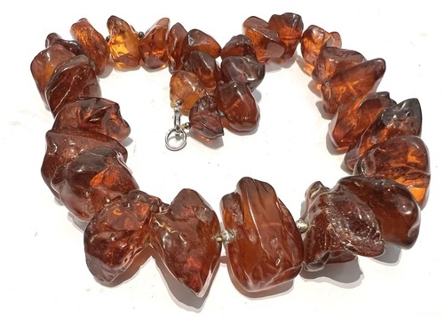Vintage large chunky amber - large,