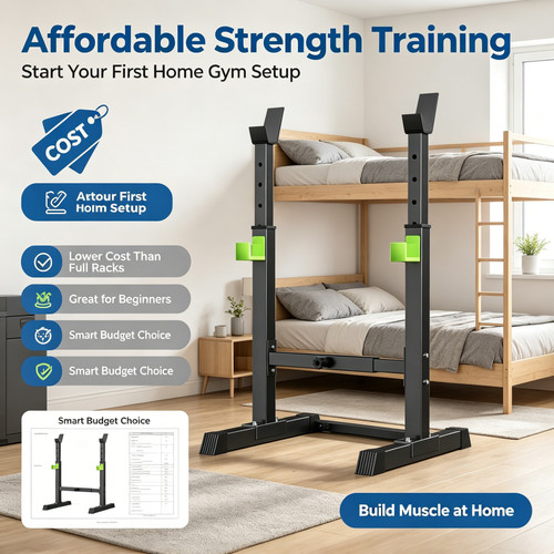 Adjustable squat stand barbell - adjustable,