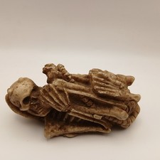 5” Demon Devil Skeleton Remains Vintage Halloween Goth Ornament