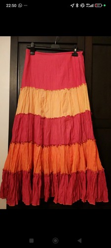 Crinkle tiered skirt size - m&s,