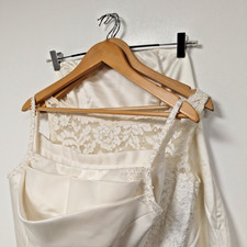 White Ivory Satin Wedding Dress Bundle x3 Dresses Mixed Sizes Need Attention