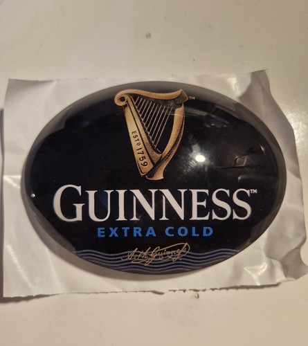 Guinness extra cold ovel badge - cold,