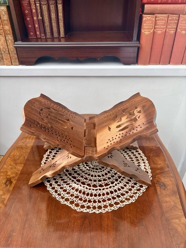 Handmade wooden bible stand - wooden,