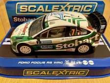 EXCELLENT Scalextric C2883 Ford Focus RS WRC Stobart Galli No. 7 Car