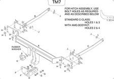 Towtrust Fixed Flange Towbar