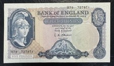 Old Five £5 Pound Note