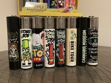 Extremely Rare Cannabis Related Clipper Lighter Lot - Hairy Pothead - Stoned Bob