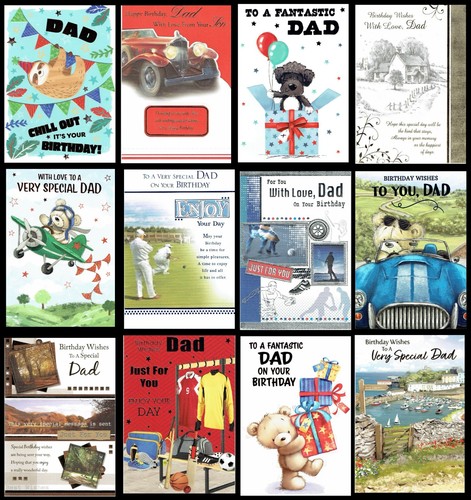 Dad quality birthday card - dad,