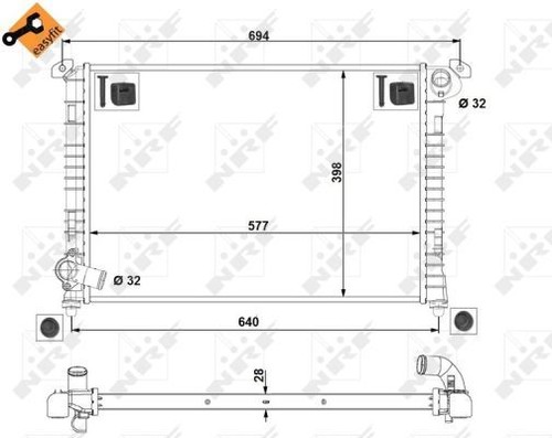 Nrf radiator for mini - radiator,