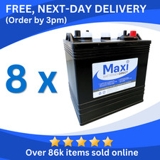 8 x MAXI T125 Battery (Trojan