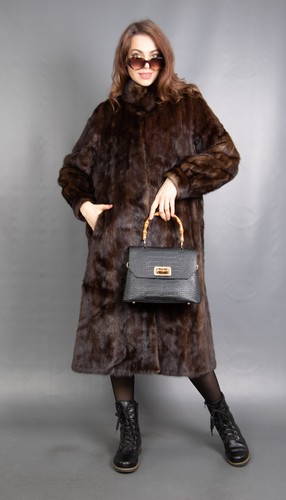 8753 gorgeous real mink coat - 8753,