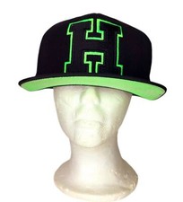Adidas HARVARD Wool Blend Neon Snapback Cap Hat Adjustable Green Black