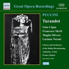 PUCCINI: Turandot Franco Ghione {Free P&P Tracked 24}