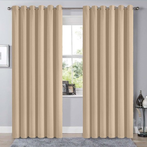 Blackout curtains pair eyelet - blackout,