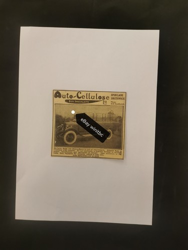1927 original advert auto - original,
