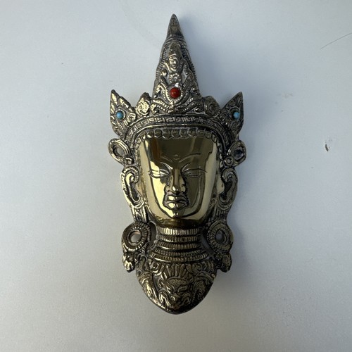 Gold plated wall hanging mask - wall-hanging,
