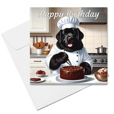 Newfoundland Dog Birthday Card